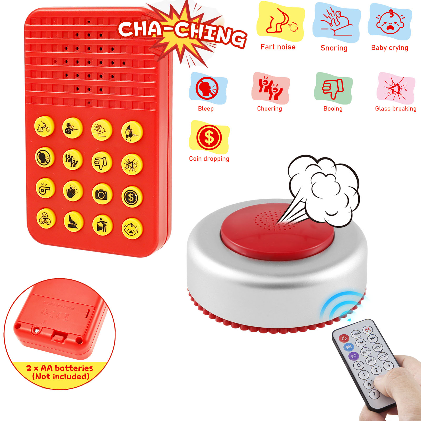 Party Games Gender Reveal - Máquina de Efectos de Sonido Divertidos,