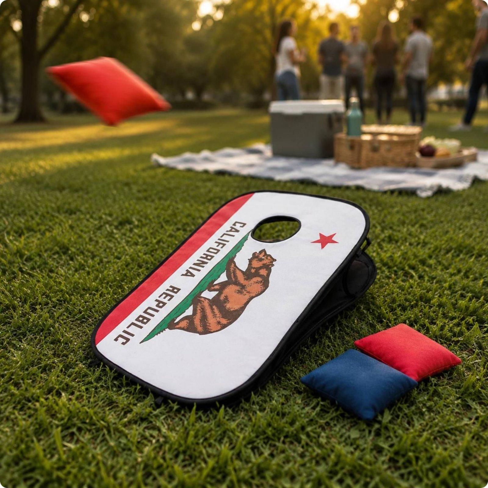 Cornhole Board Set - Juego de Cornhole Plegable para Interiores