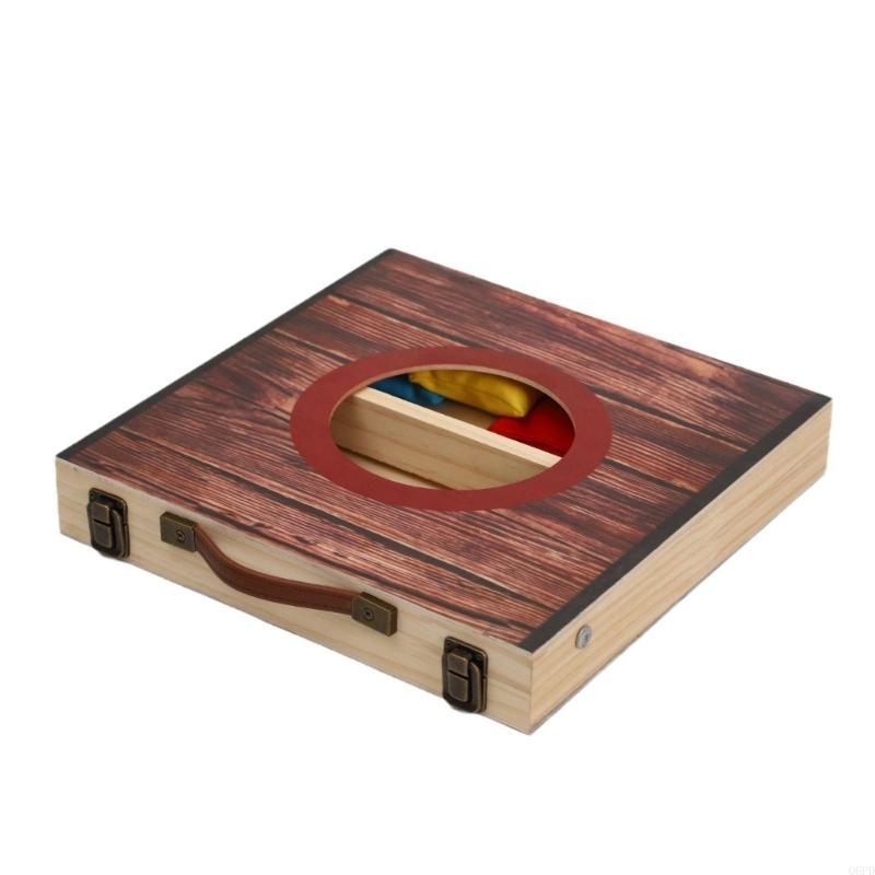 Juego Cornholes portátiles con - Cornhole Board Set reseña y precio