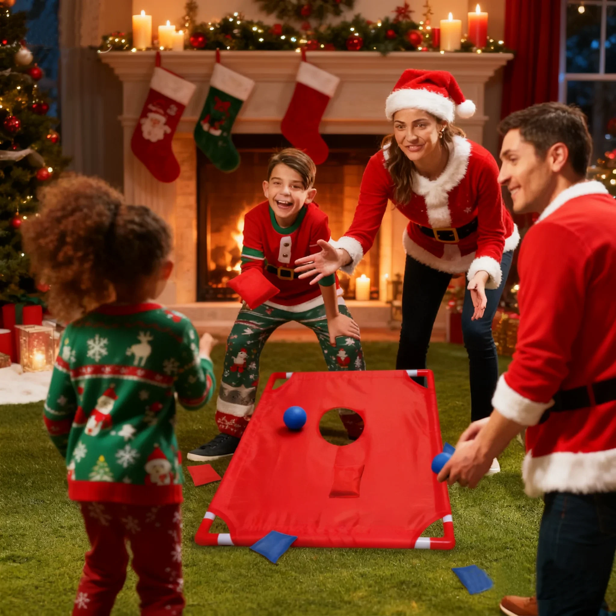 Juego portátil de Cornhole con - Cornhole Board Set reseña y precio