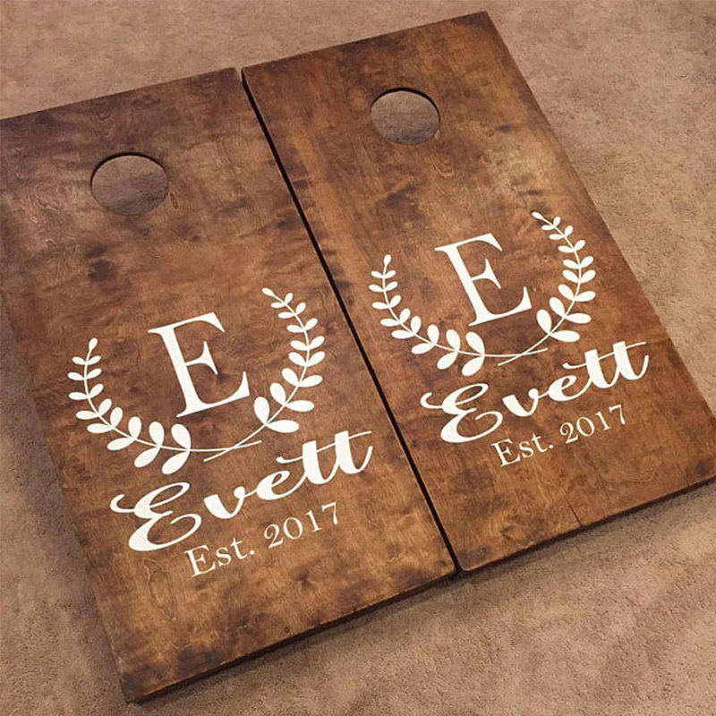 Calcomanías de calcomanías par - Cornhole Board Set reseña y precio