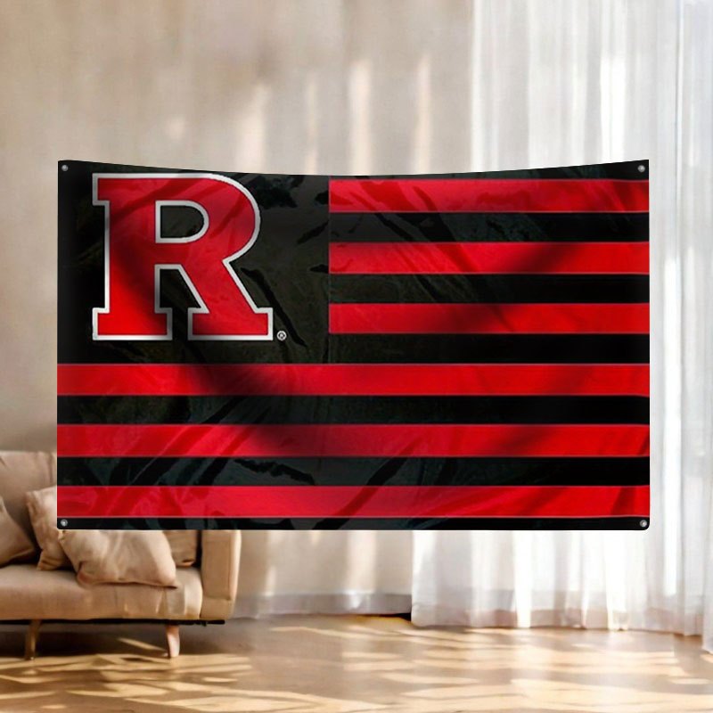 Bandera Deportiva con Letra R  - Party Games College reseña y precio