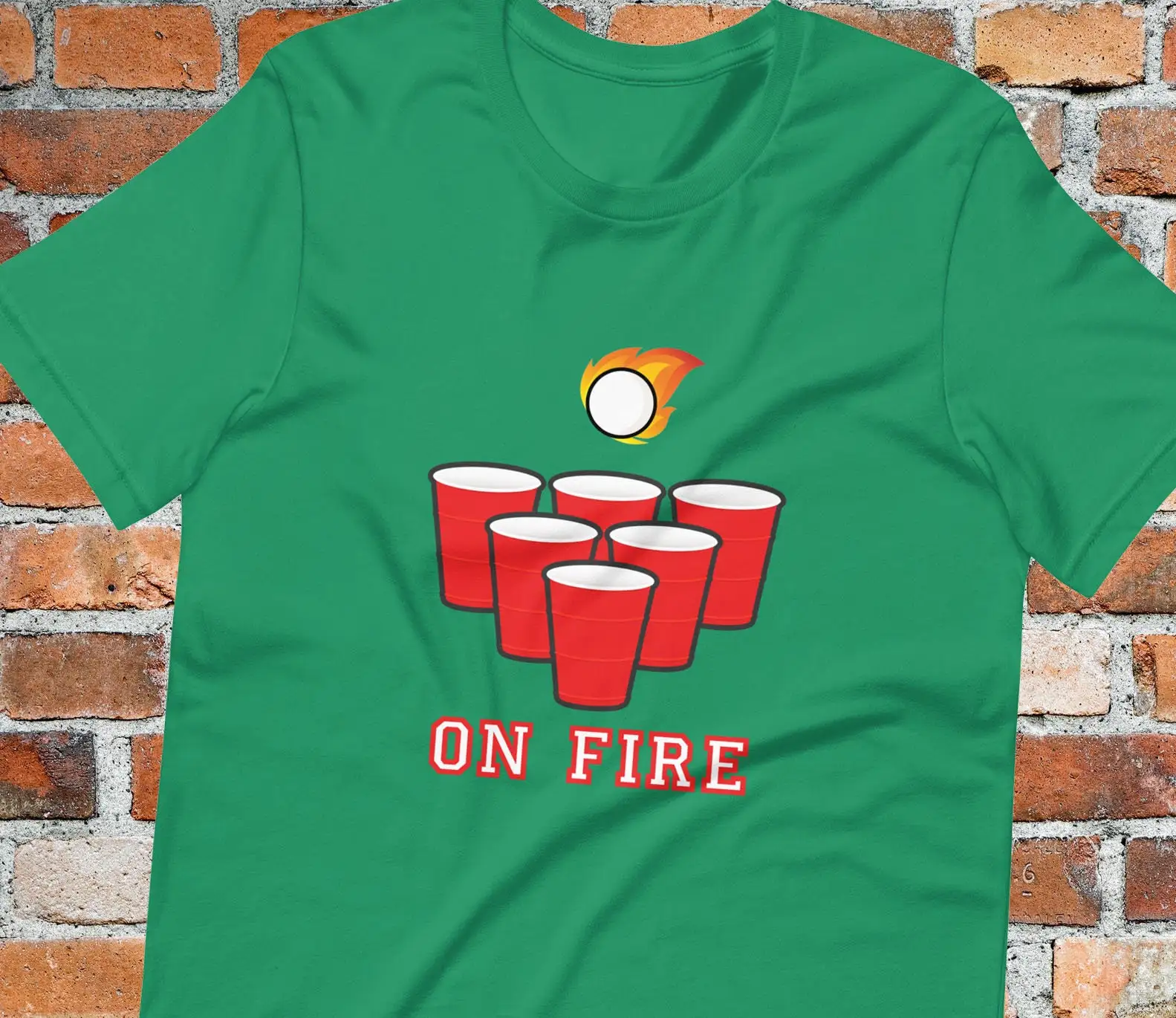 Camiseta Beer Pong On Fire Fli - Party Games College reseña y precio