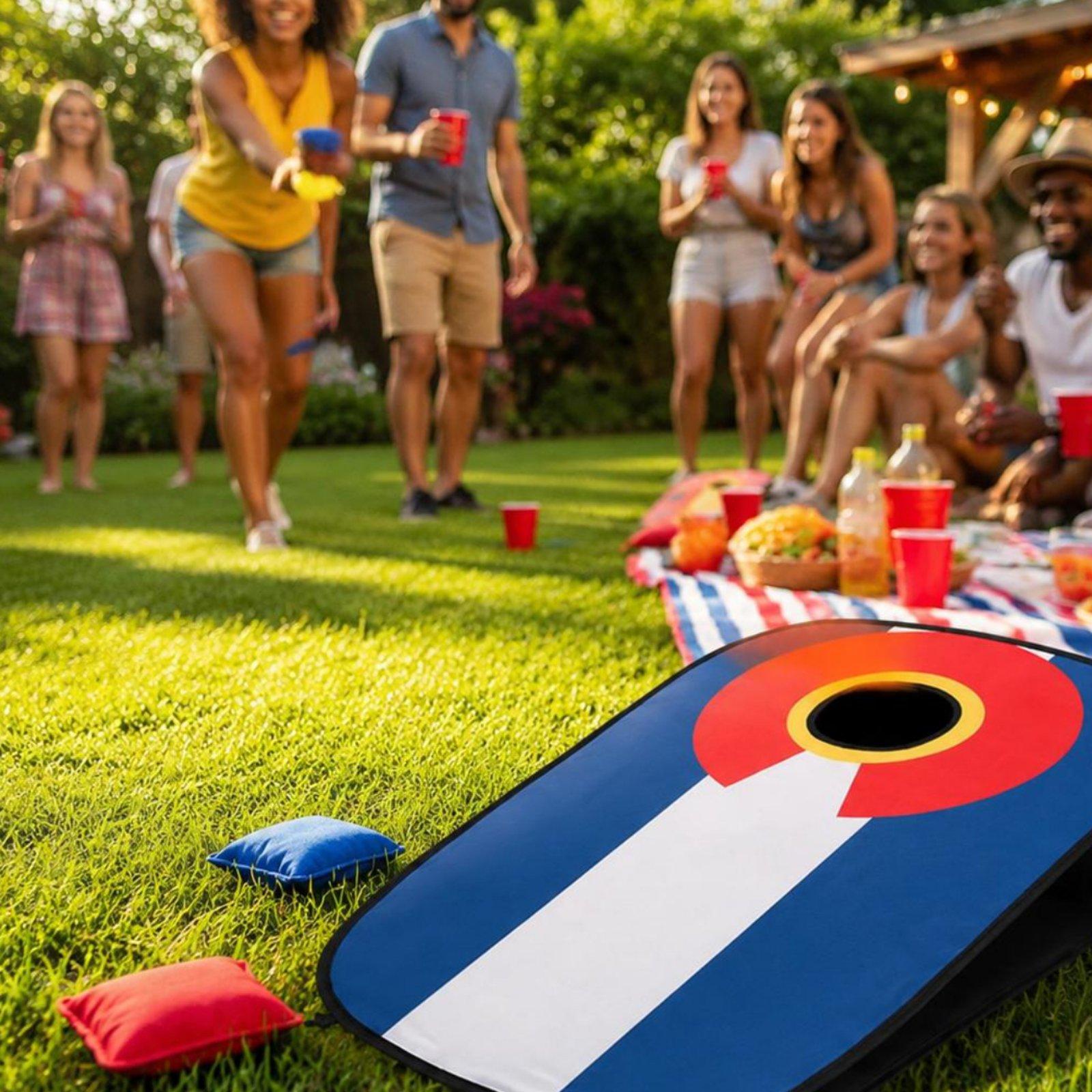 Juego de Cornhole Plegable par - Cornhole Board Set reseña y precio