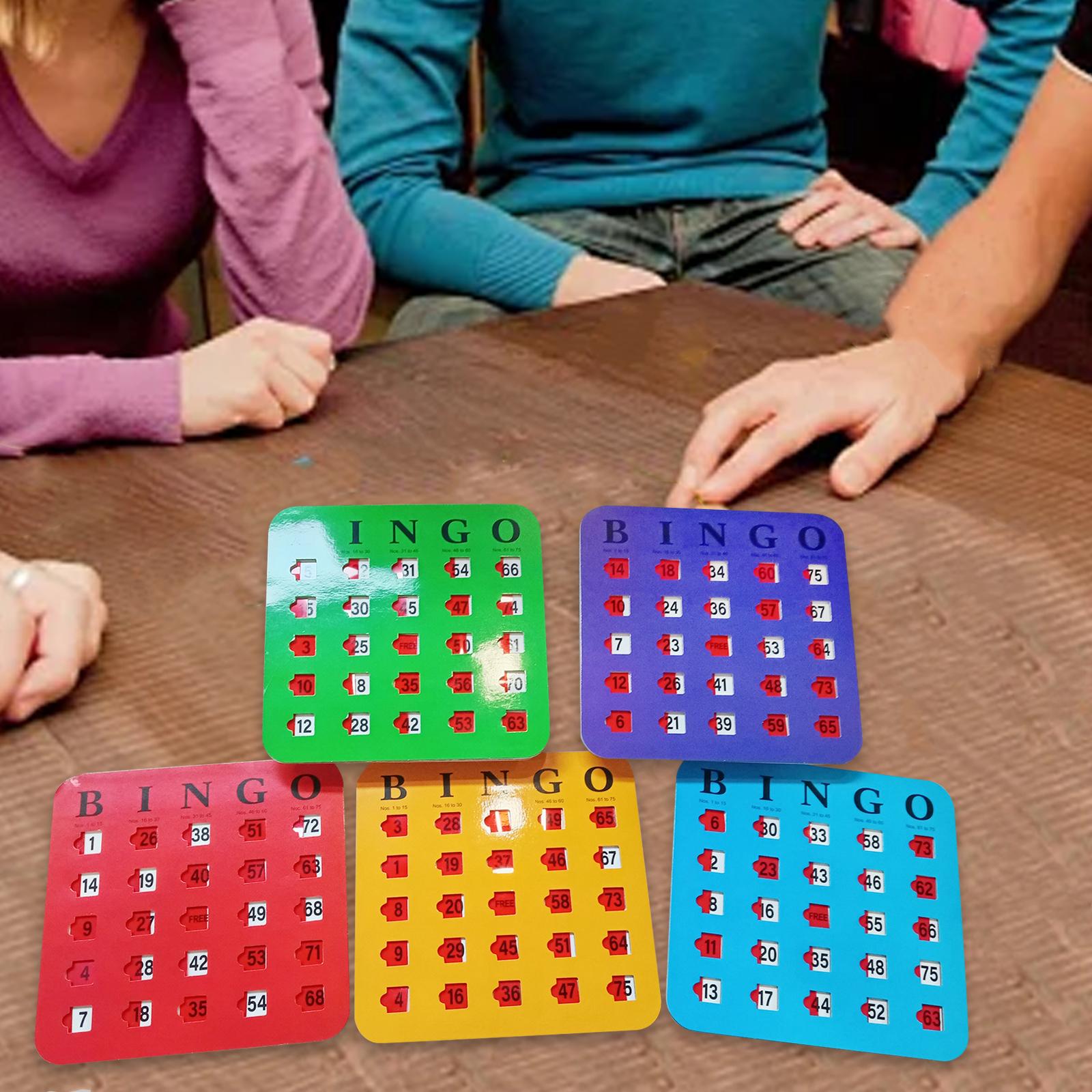5 piezas de cartón de bingo co - Party Games For Large Groups reseña y precio