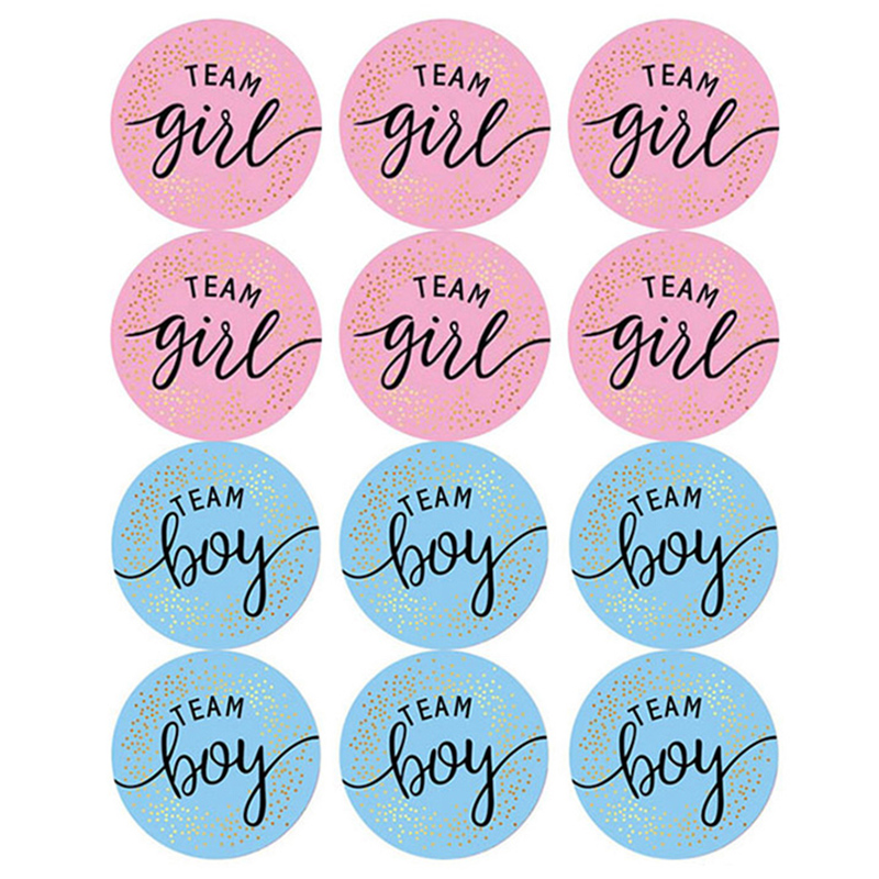 60 pegatinas de revelación de  - Party Games Gender Reveal reseña y precio