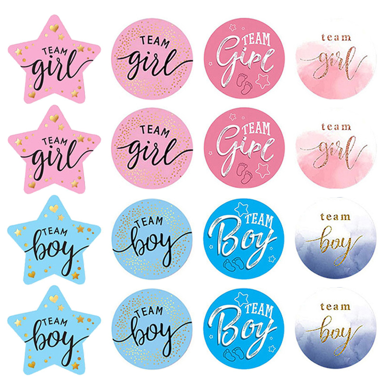60 pegatinas de revelación de  - Party Games Gender Reveal reseña y precio